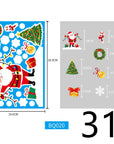 Christmas Decorations Glass Electrostatic Stickers