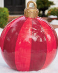 Christmas Ornament Ball Outdoor Pvc 60CM Inflatable Decorated Ball PVC Giant Big Large Balls Xmas Tree Decorations Toy Ball