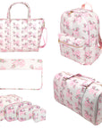 Makeup Bag  Printed Bow Toiletry Pouch Waterpro