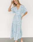 Retro Stripe Short Sleeve Dresses