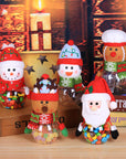 Christmas Gift Bags Candy Jar Storage Bottle Santa Bag Sweet Christmas Candy Bag Boxes Child Kids Gifts New Year