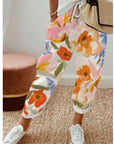 Women's Fashion Cotton Linen Solid Color Casual Pants