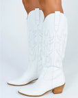 New Ethnic Style Embroidery High Tube Knee-high Boots