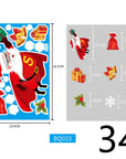 Christmas Decorations Glass Electrostatic Stickers