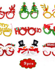 Christmas Decorations Glasses Suit