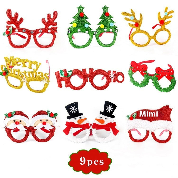 Christmas Decorations Glasses Suit