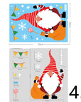 Christmas Decorations Glass Electrostatic Stickers