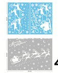 Christmas Decorations Glass Electrostatic Stickers