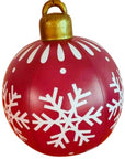 Christmas Ornament Ball Outdoor Pvc 60CM Inflatable Decorated Ball PVC Giant Big Large Balls Xmas Tree Decorations Toy Ball