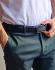 Men's Ratchet Belt Leather Mens Belt With Slide Buckle Ratchet Belts For Men USA