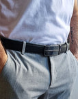 Men's Ratchet Belt Leather Mens Belt With Slide Buckle Ratchet Belts For Men USA