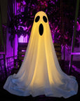 Ghost Halloween Decorations In The Front Porch Courtyard