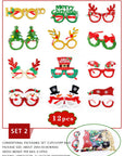 Christmas Decorations Glasses Suit