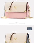 Fashion Color Contrast Deer Head Chain Crossbody Bag