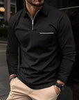 Men's Long Sleeved Sports Polo Shirt