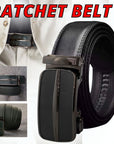 Men's Ratchet Belt Leather Mens Belt With Slide Buckle Ratchet Belts For Men USA