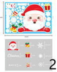 Christmas Decorations Glass Electrostatic Stickers