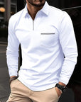 Men's Long Sleeved Sports Polo Shirt