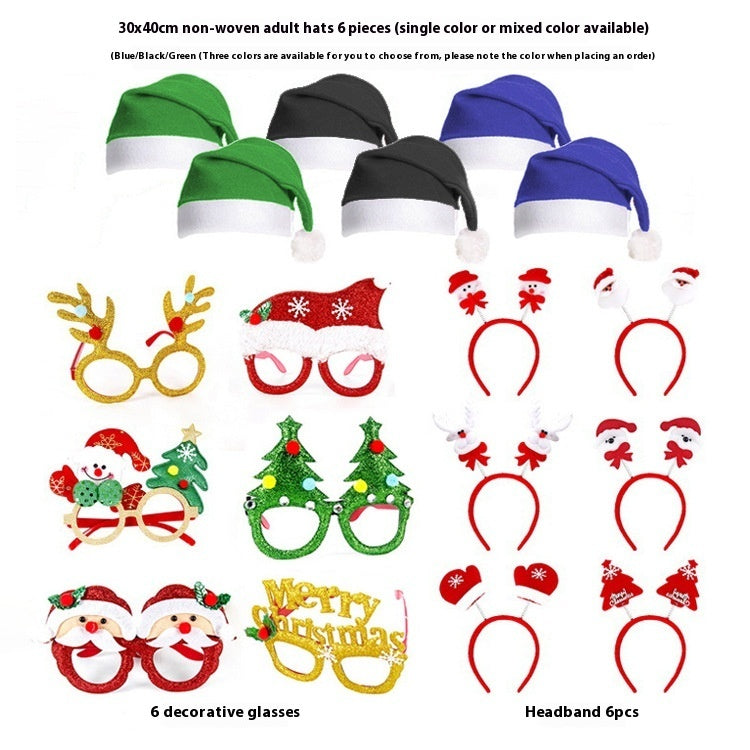 Christmas Decorations Glasses Suit