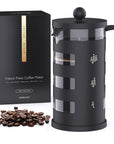 RAINBEAN  French Press Coffee Maker Easy Cleaning Cafeteria, Heat Resistant Borosilicate Glass