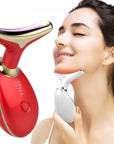 EMS Thermal Neck Lifting And Tighten Massager Electric Microcurrent Wrinkle Remover