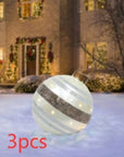 Christmas Ornament Ball Outdoor Pvc 60CM Inflatable Decorated Ball PVC Giant Big Large Balls Xmas Tree Decorations Toy Ball