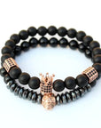 Matte Oxyn Stone Beads Bracelet