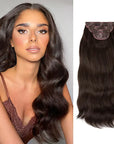 Synthetic Long Wavy Clip Hair Extensions