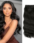 Synthetic Long Wavy Clip Hair Extensions